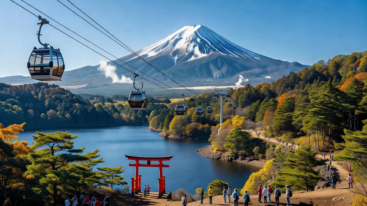 箱根 芦ノ湖と富士山