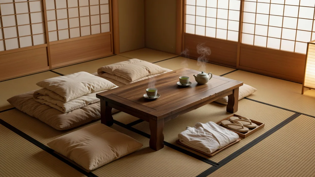 伝統的な旅館の一室